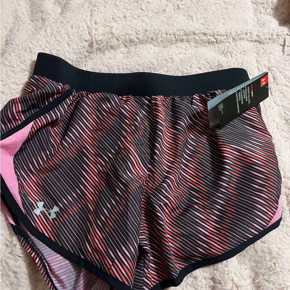 Under Armour Black and Pink Athletic Shorts